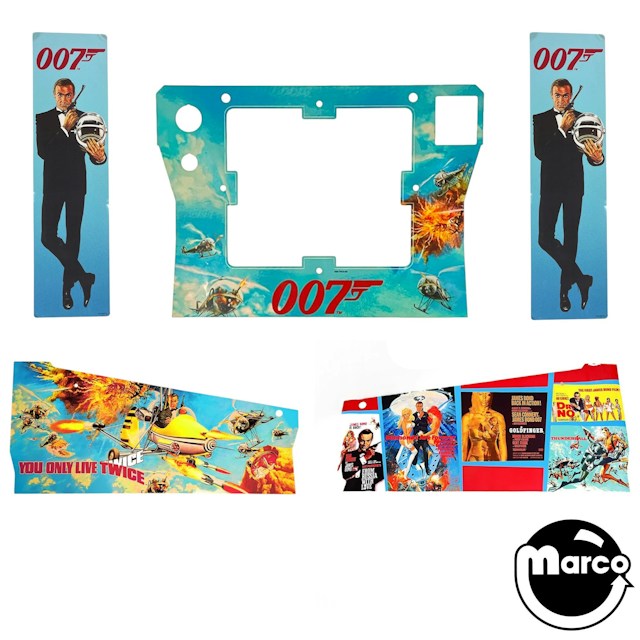 JAMES BOND 007 PRE (Stern) Cabinet Decal Set