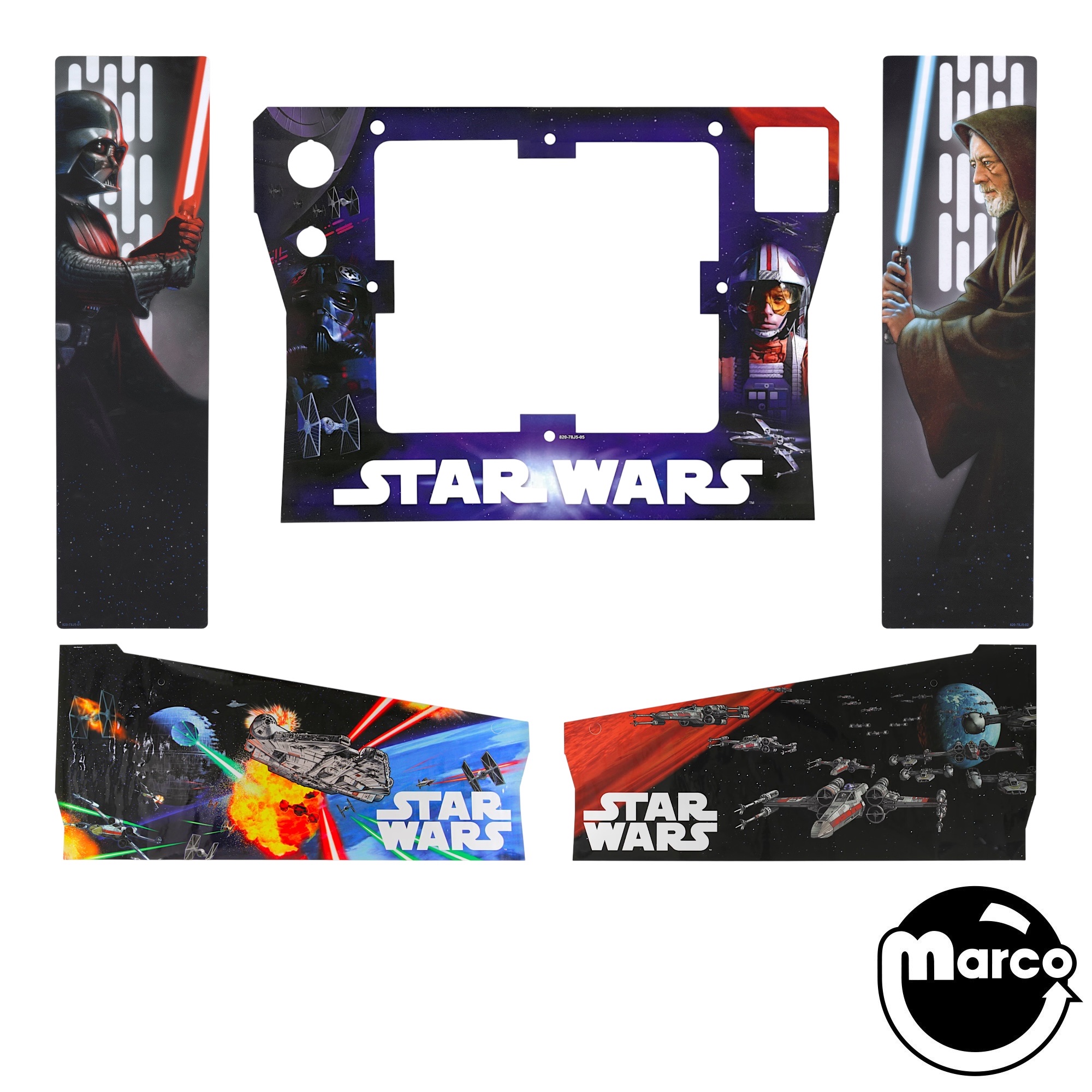 STAR WARS PRO (Stern) Cabinet decal set (5) 820-78J5-XX