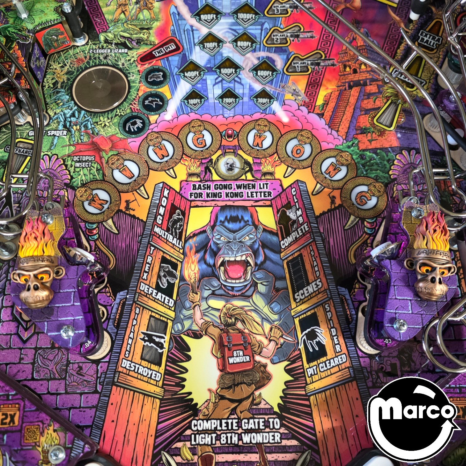 King Kong: Myth of Terror Island (STERN) Slingshot Mod