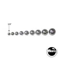 Ball - steel 5/8 inch dia. (Baseball games)