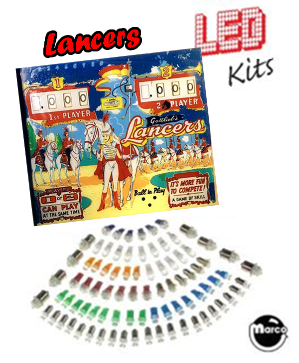 LANCERS (Gottlieb) LED Kit