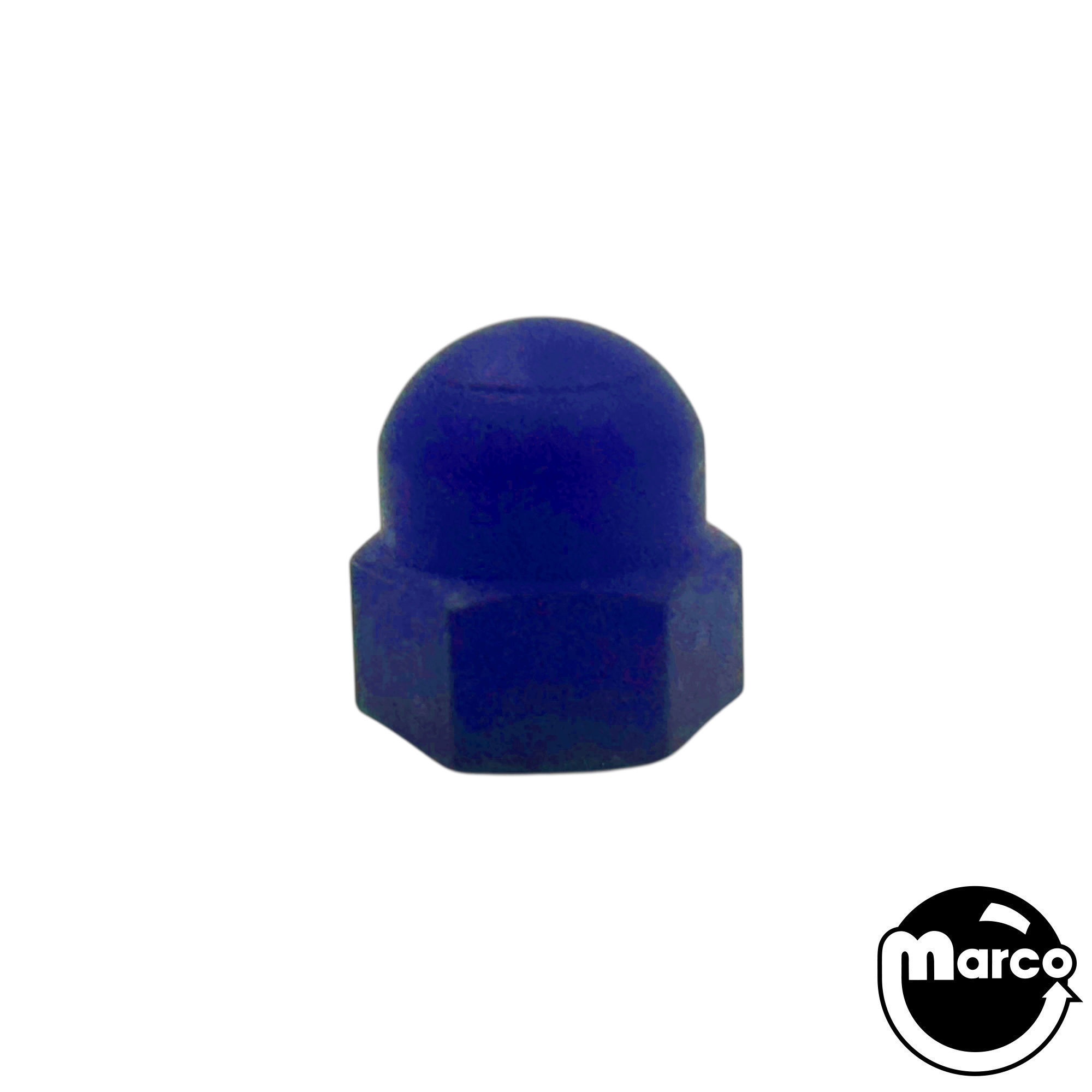 Post cap - nylon acorn nut 6-32 blue