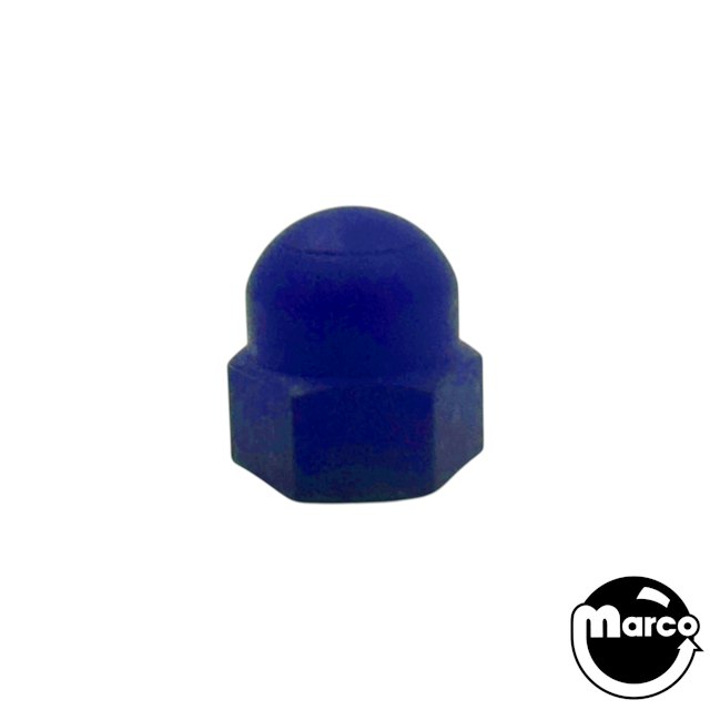 Post cap - nylon acorn nut 6-32 blue