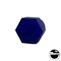 Post cap - nylon acorn nut 6-32 blue