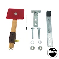 Target switch - wide rectangle red rear mount