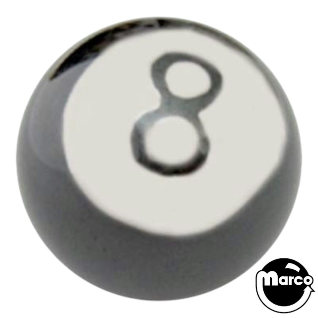 Ball 1-1/16 inch black Eight ball