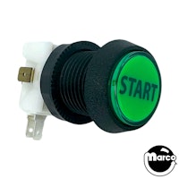 Pushbutton 1 inch round green 'Start'
