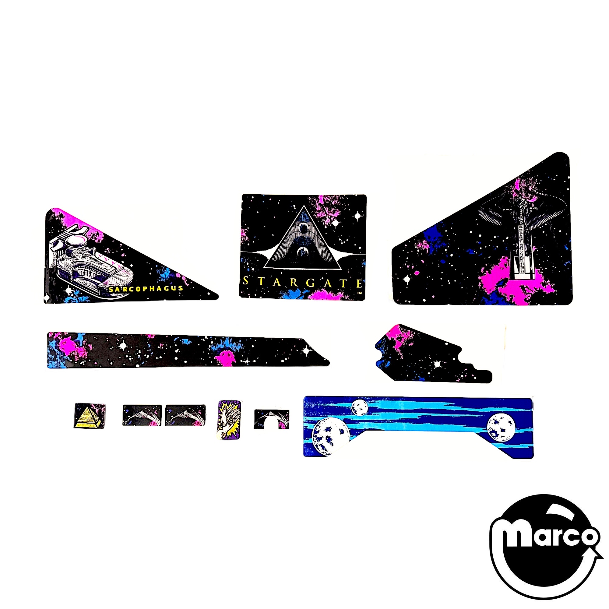 31249-XX - STARGATE (Gottlieb) Decal set - Marco Specialties