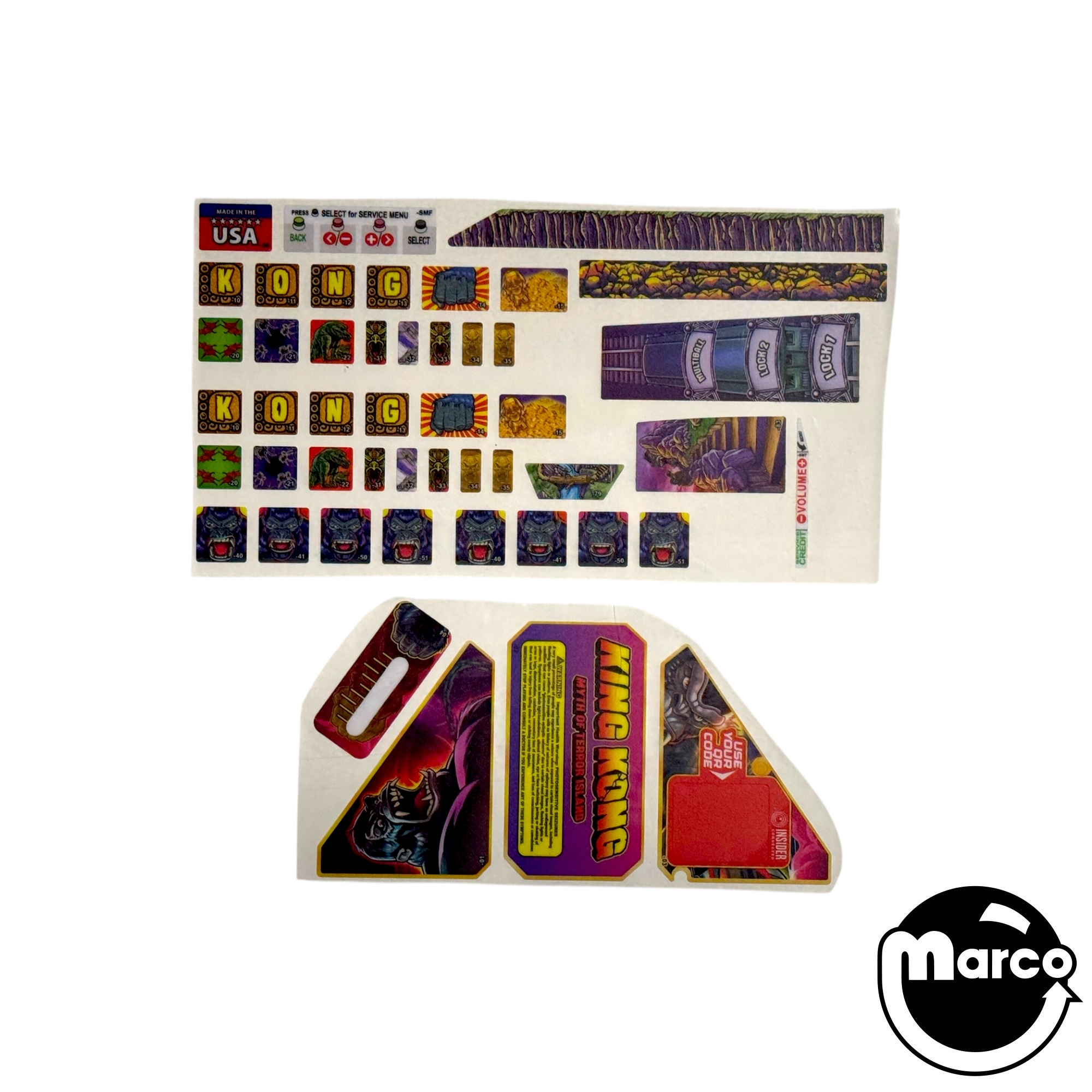 KING KONG PRO (Stern) Decal Set