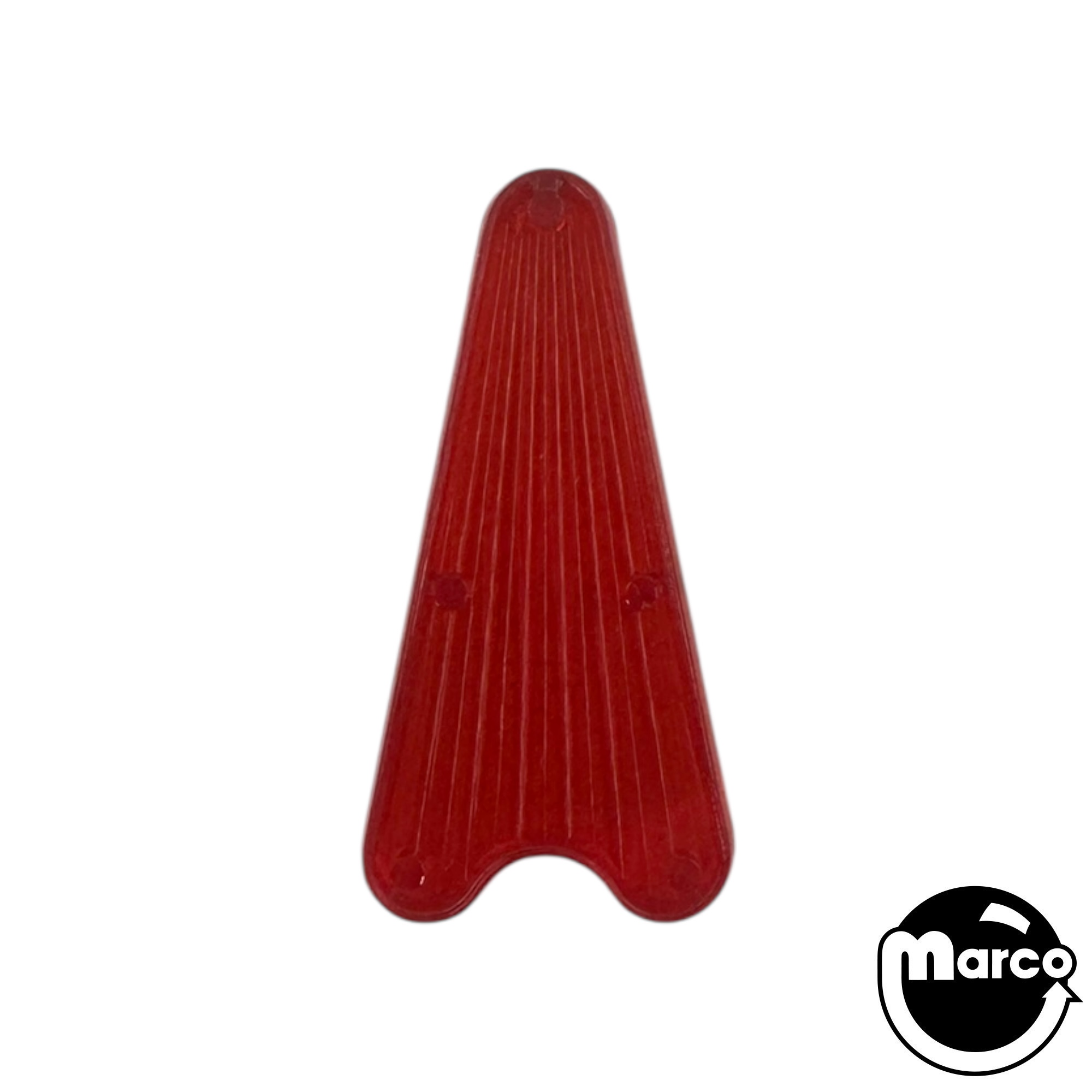 Insert Small Arrowhead 1/4 x 2 inch Orange Clear Ribbed