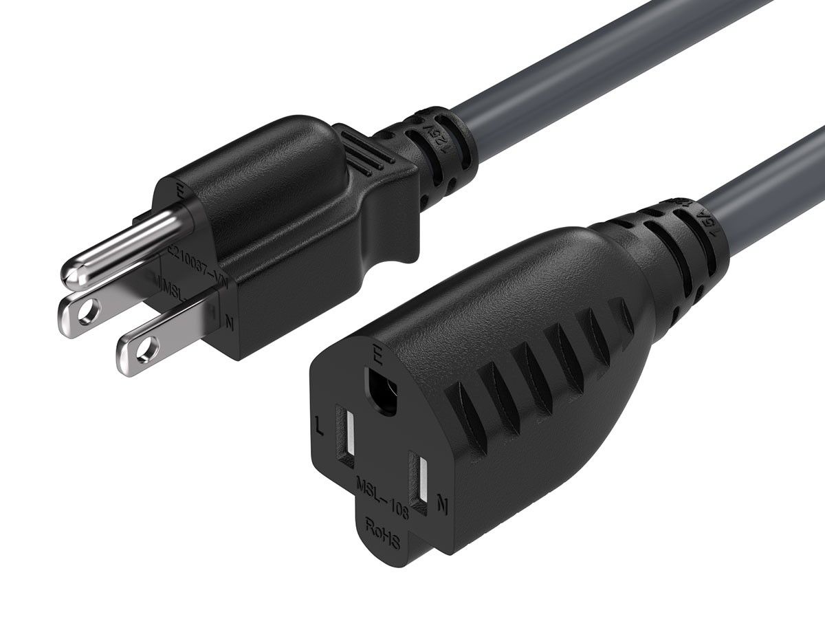 AC Power Cord - 25 ft heavy duty extension power cord