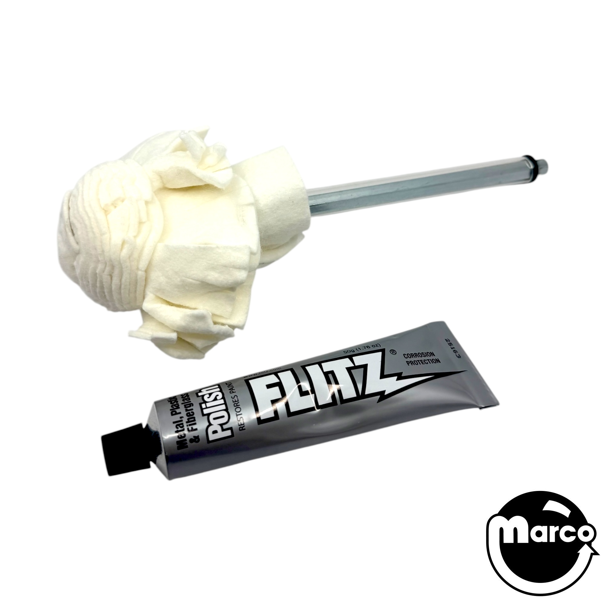 Super Mini Buff Ball 2" with polish