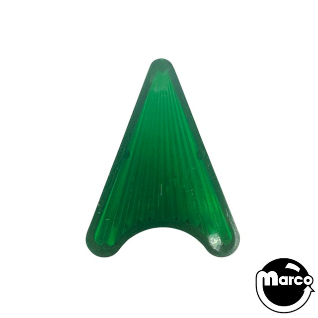 Insert Large Arrowhead 1.5 x 2 inch Green Clear Ribbed