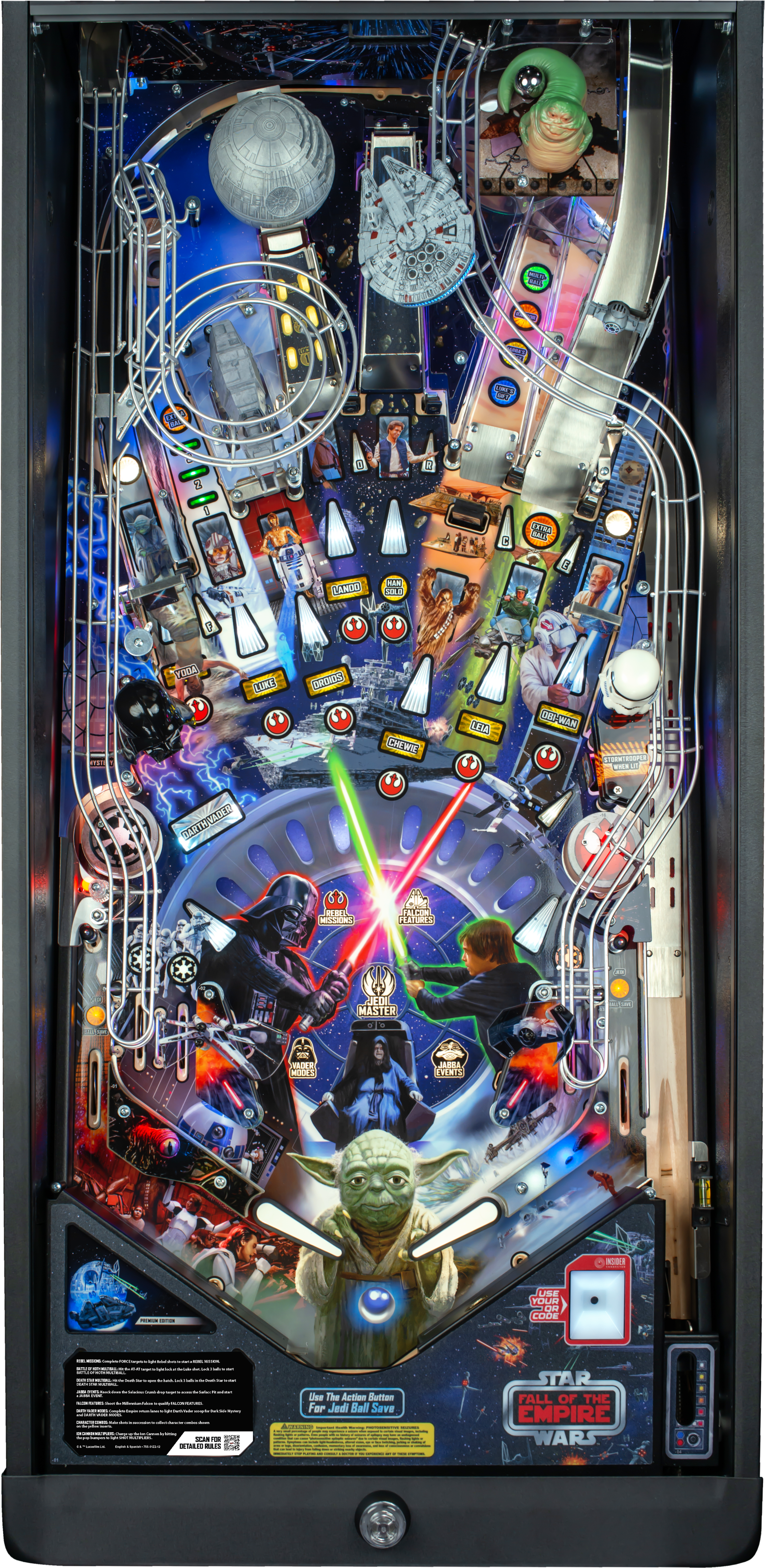 STAR WARS: FALL OF THE EMPIRE PREMIUM (STERN) PINBALL MACHINE