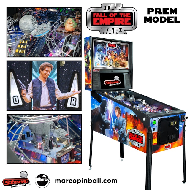STAR WARS: FALL OF THE EMPIRE PREMIUM (STERN) PINBALL MACHINE