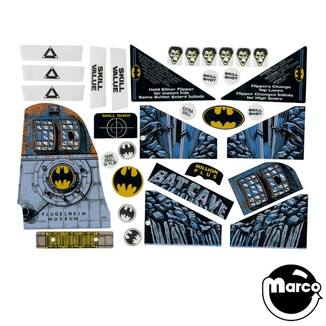BATMAN (Data East) Decal set