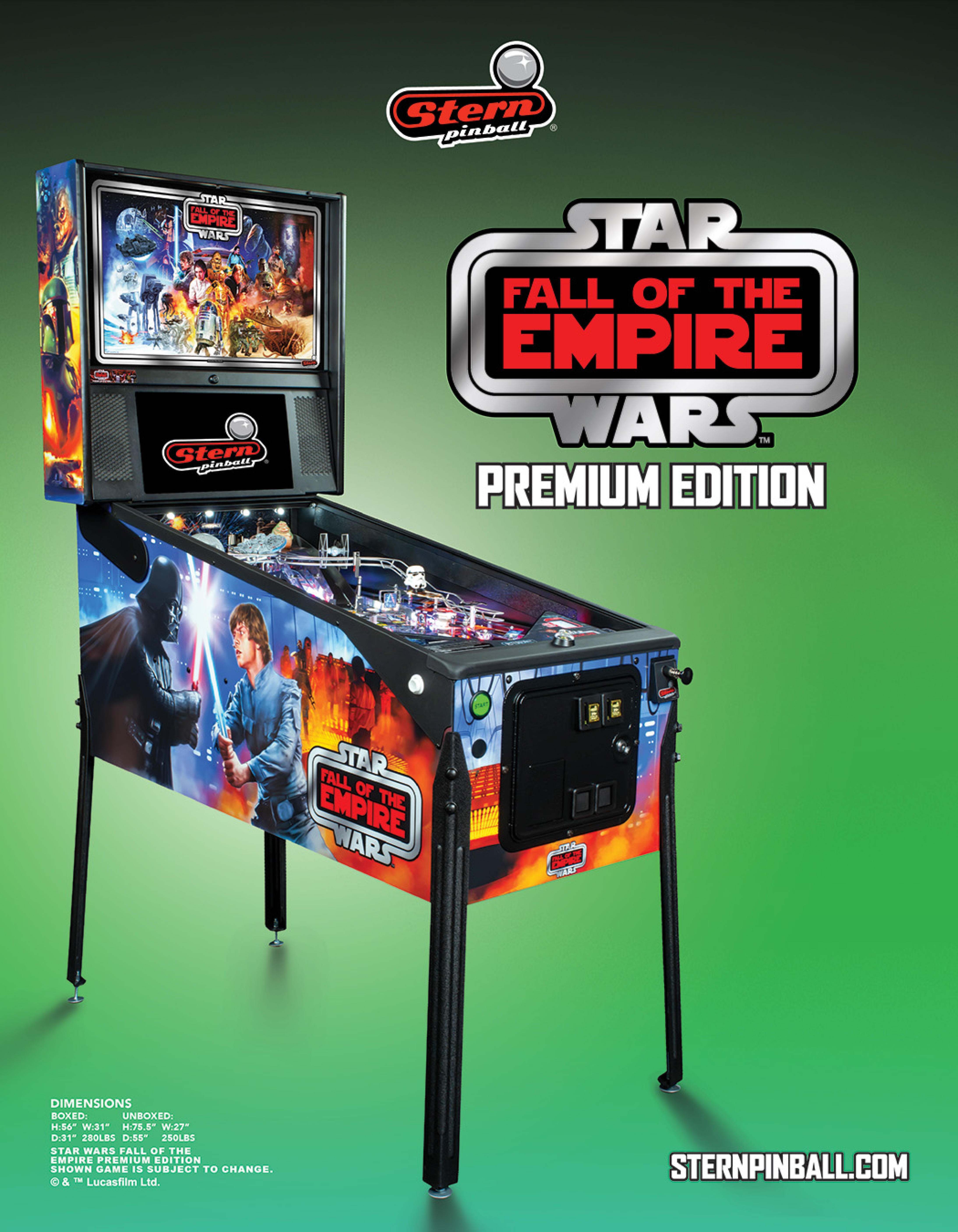 STAR WARS: FOTE PRE (Stern) Flyer