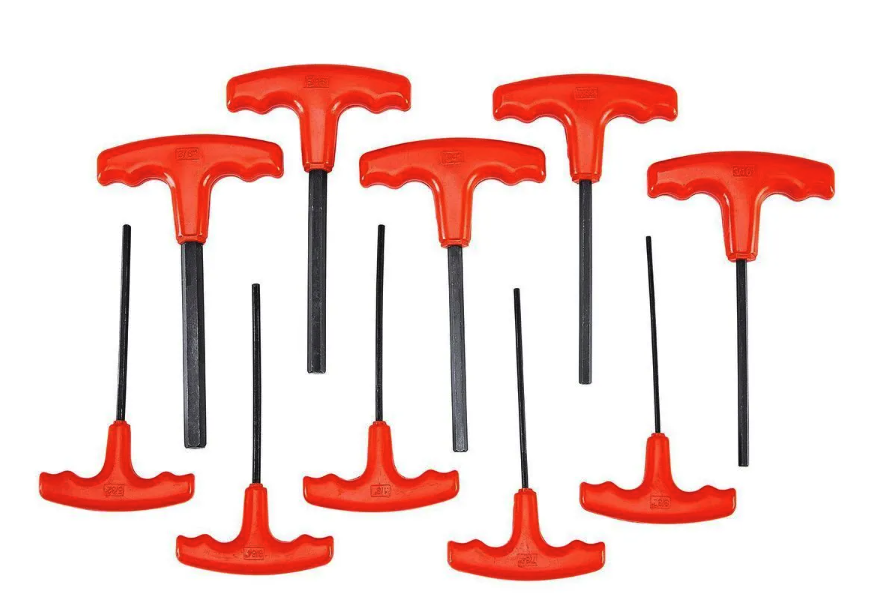 Hex Wrench set - T Handle 10 pc SAE