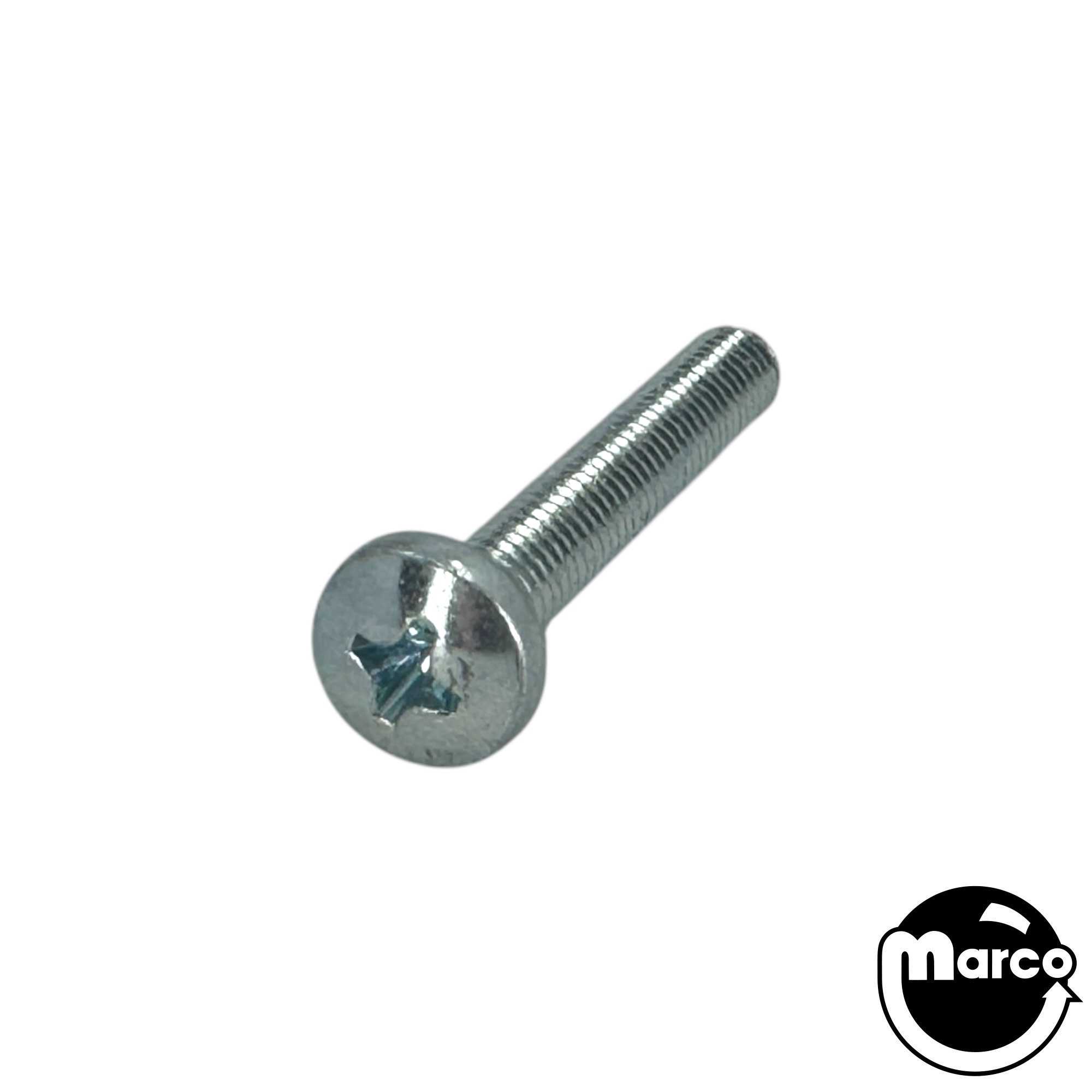 #10-32 x 1-1/4" Phillips Pan-head Zinc Machine Screw 