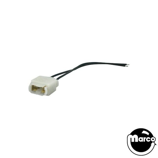 Lamp Socket - Wedge Base 4 inch Leads