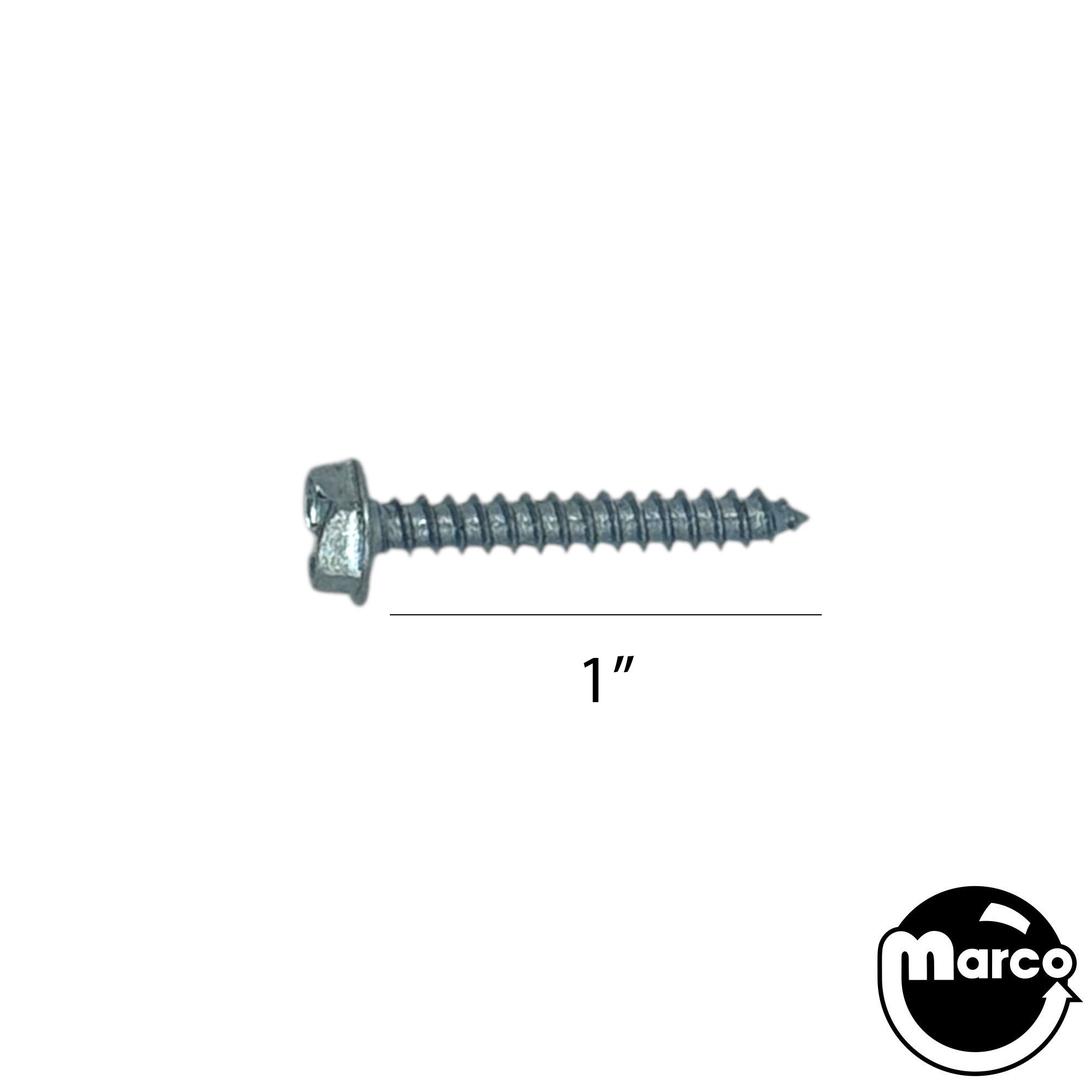 Sheet Metal Screw #6 x 1 Inch - Slotted Hex Head