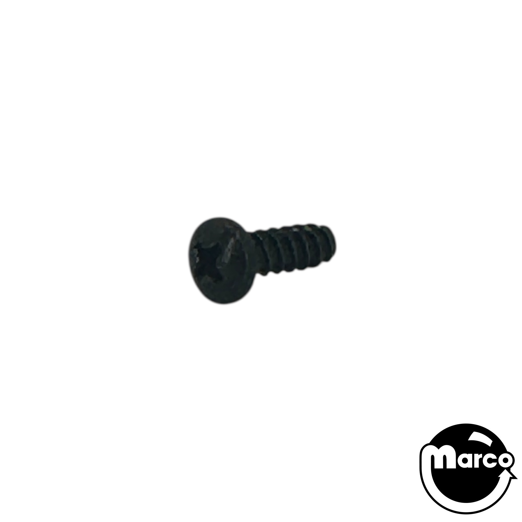 Tapping Screw #8 x 1/2" - Round Phillips Head - Black