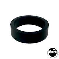 Titan&trade; Silicone - flipper 1/2 x 1-1/2 inch Black