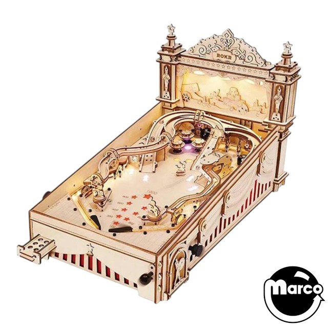 3D ROKR Wooden Pinball Machine