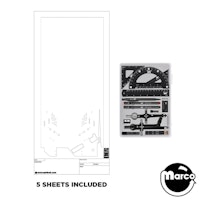 Homebrew White Wood Playfield Designer's Kit (Stern)