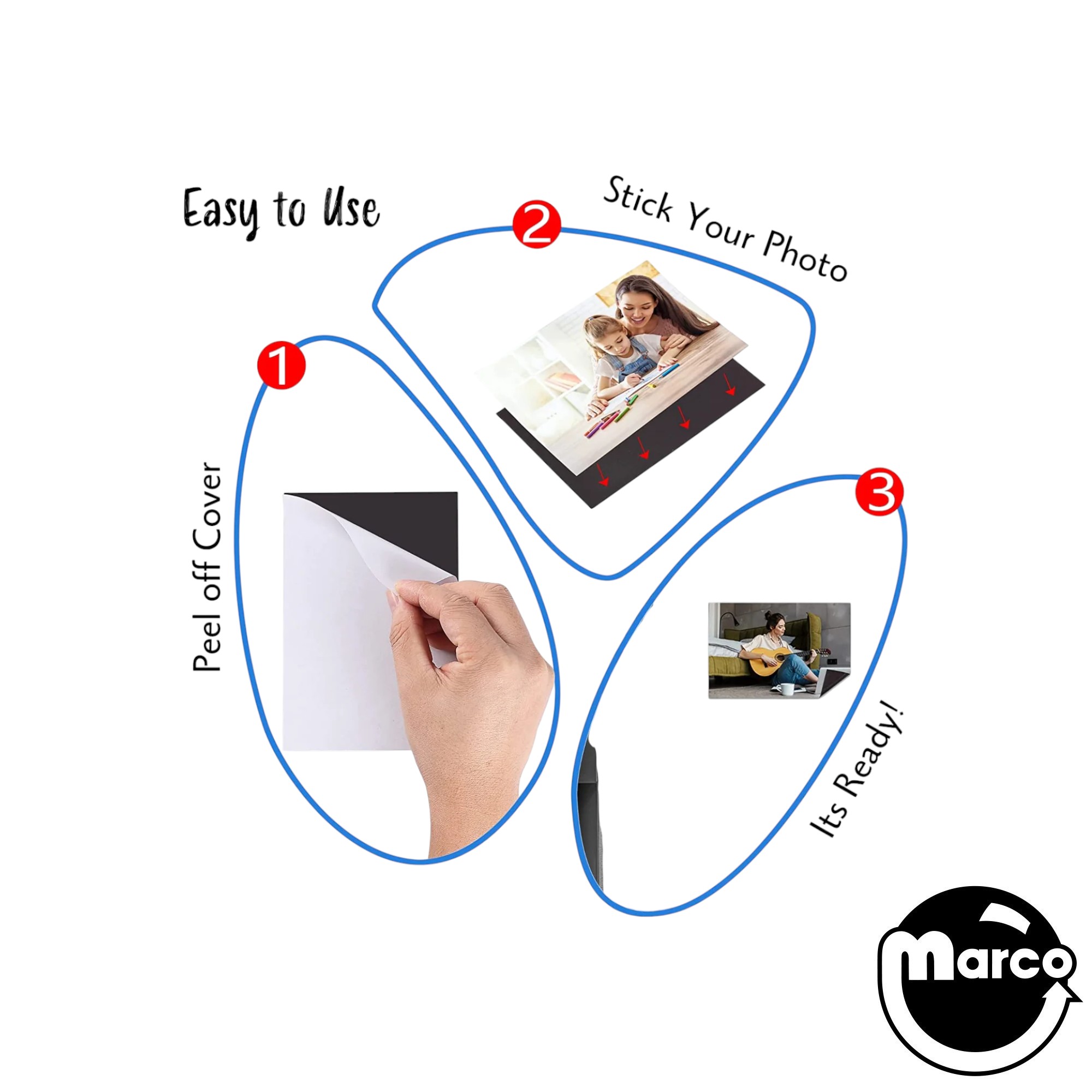 Adhesive Magnetic Sheets 4x6 (10)