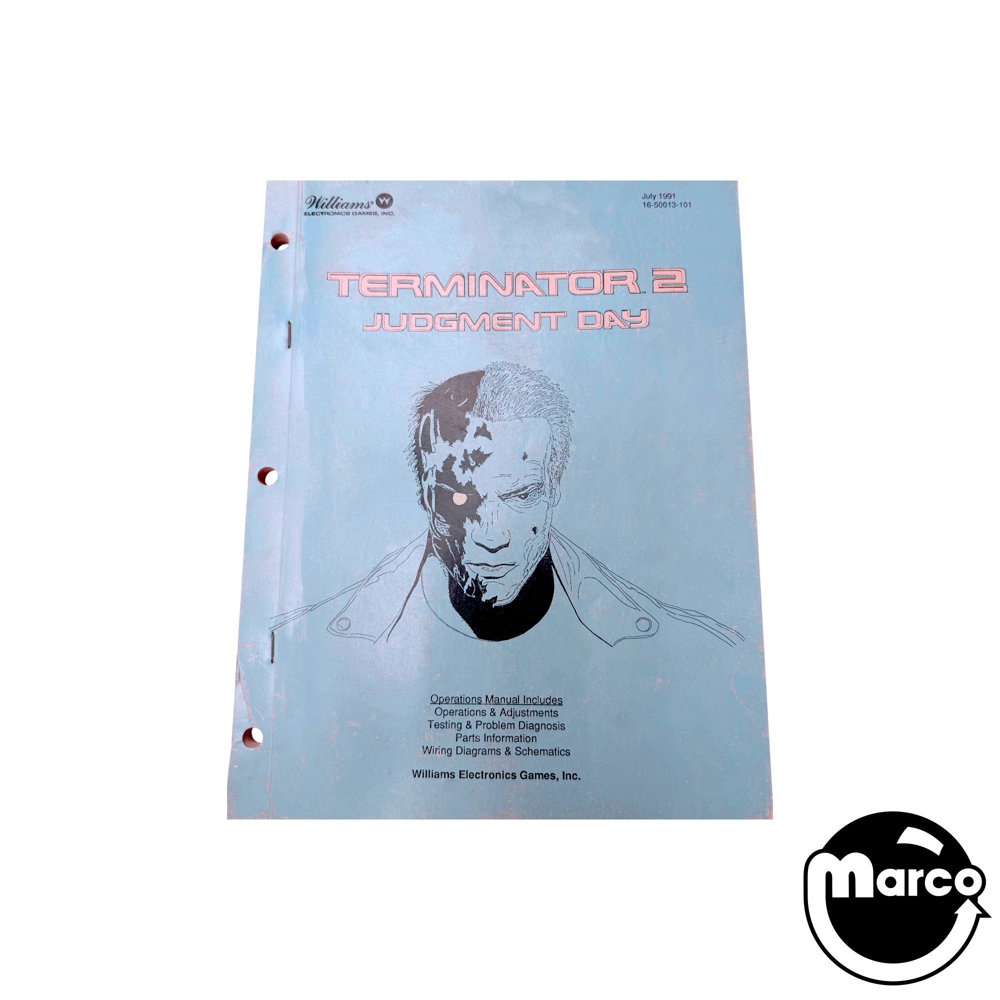 TERMINATOR 2 (Williams) Manual & schematic original