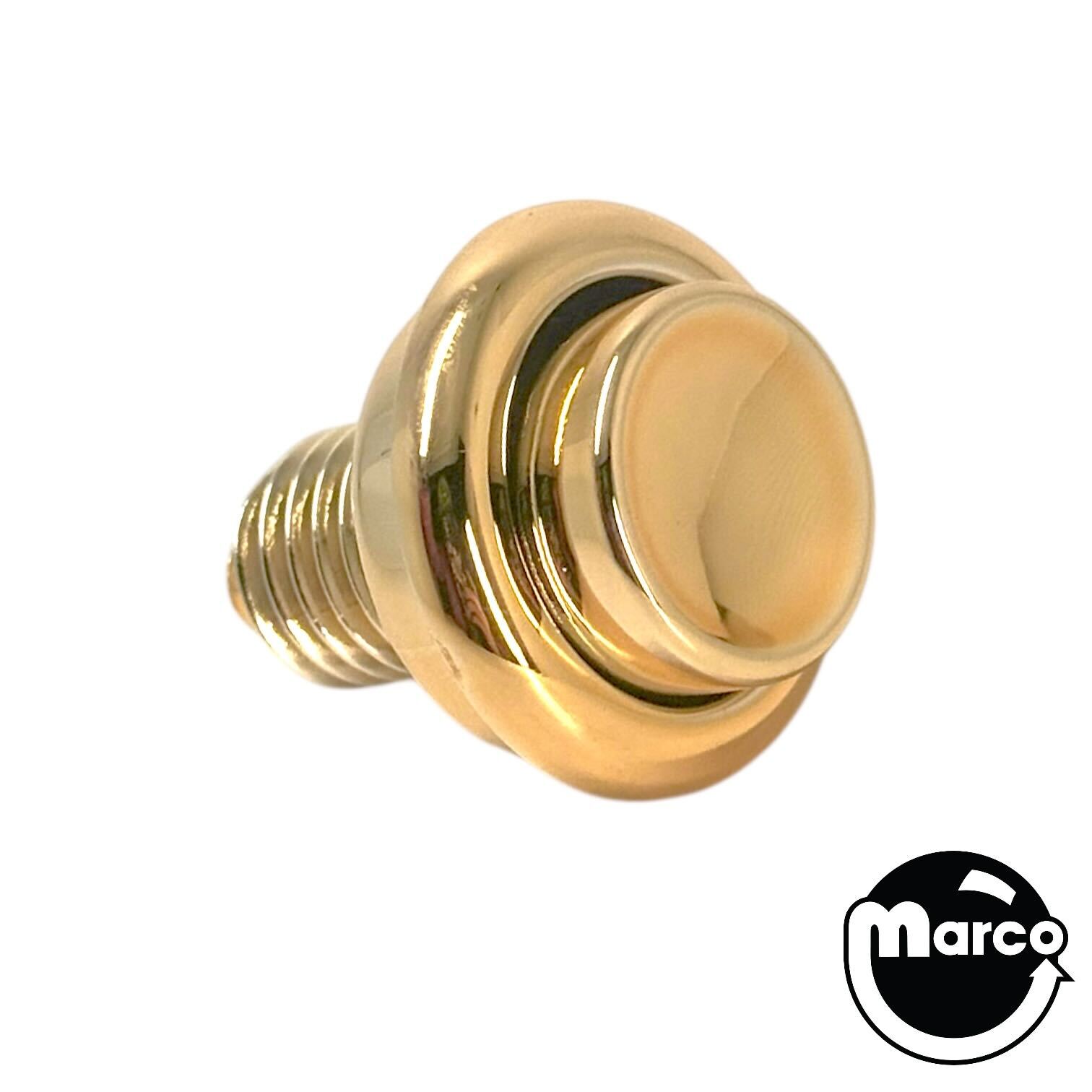 Pushbutton 1-1/8 inch GOLD with internal spring