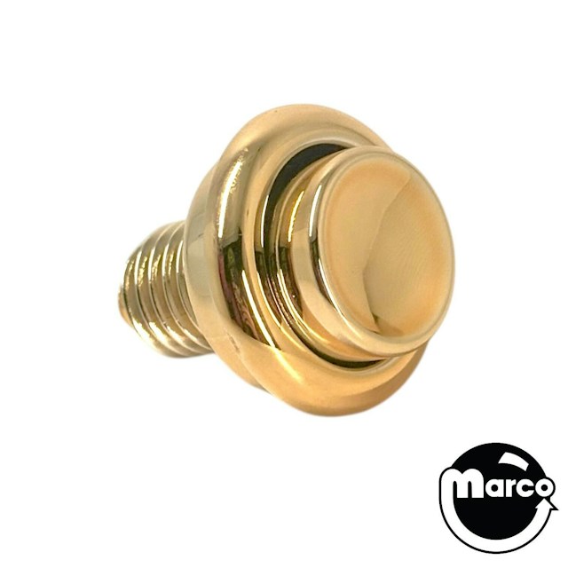 Pushbutton 1-1/8 inch GOLD with internal spring