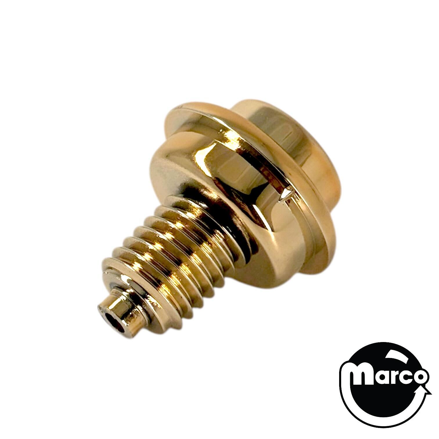 Pushbutton 1-1/8 inch GOLD with internal spring