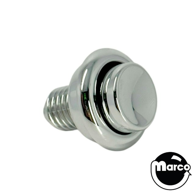 Pushbutton 1-1/8 inch CHROME with internal spring