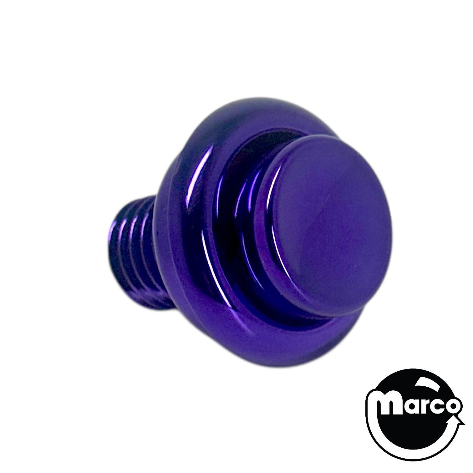 Pushbutton 1-1/8 inch METALLIC PURPLE with internal spring