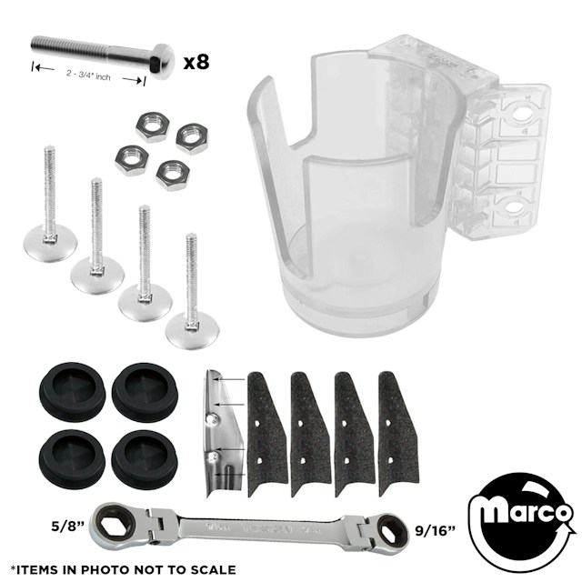 Pin-Buddy™ Cup Holder Install Kit - CLEAR
