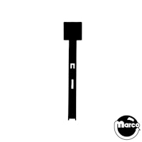 Drop target - Stern rollover 1.05 inch head BLACK