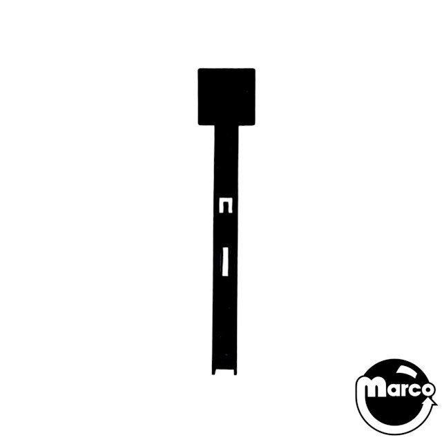 545-5533-01 - Drop target - Stern rollover 1.05 inch head BLACK