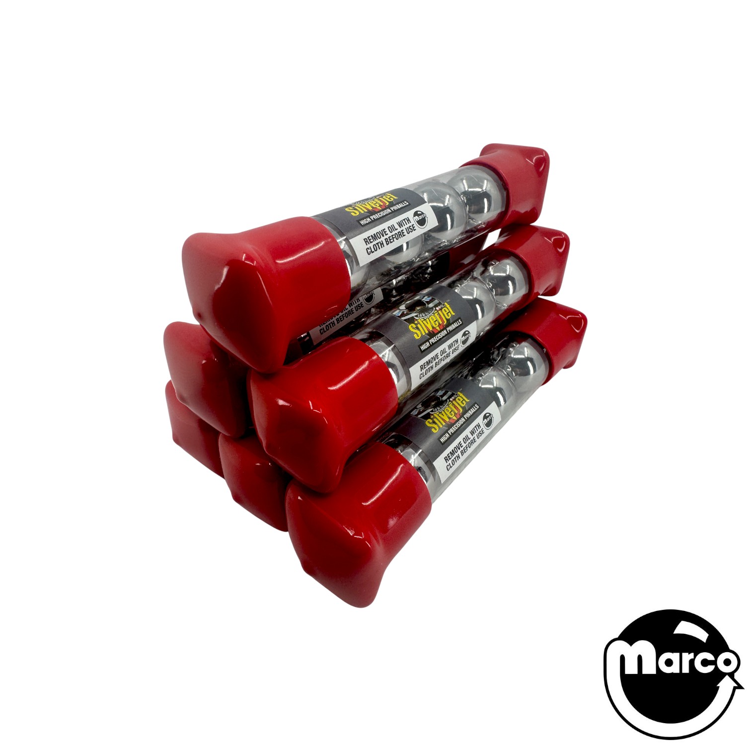36x SILVERJET™ Premium Pinballs in Tubes - Operator Pack
