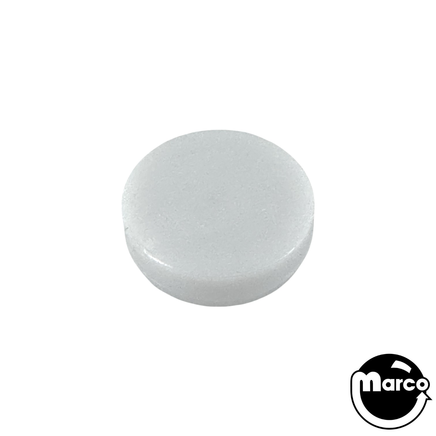 Insert - round 7/8 inch opaque white plain