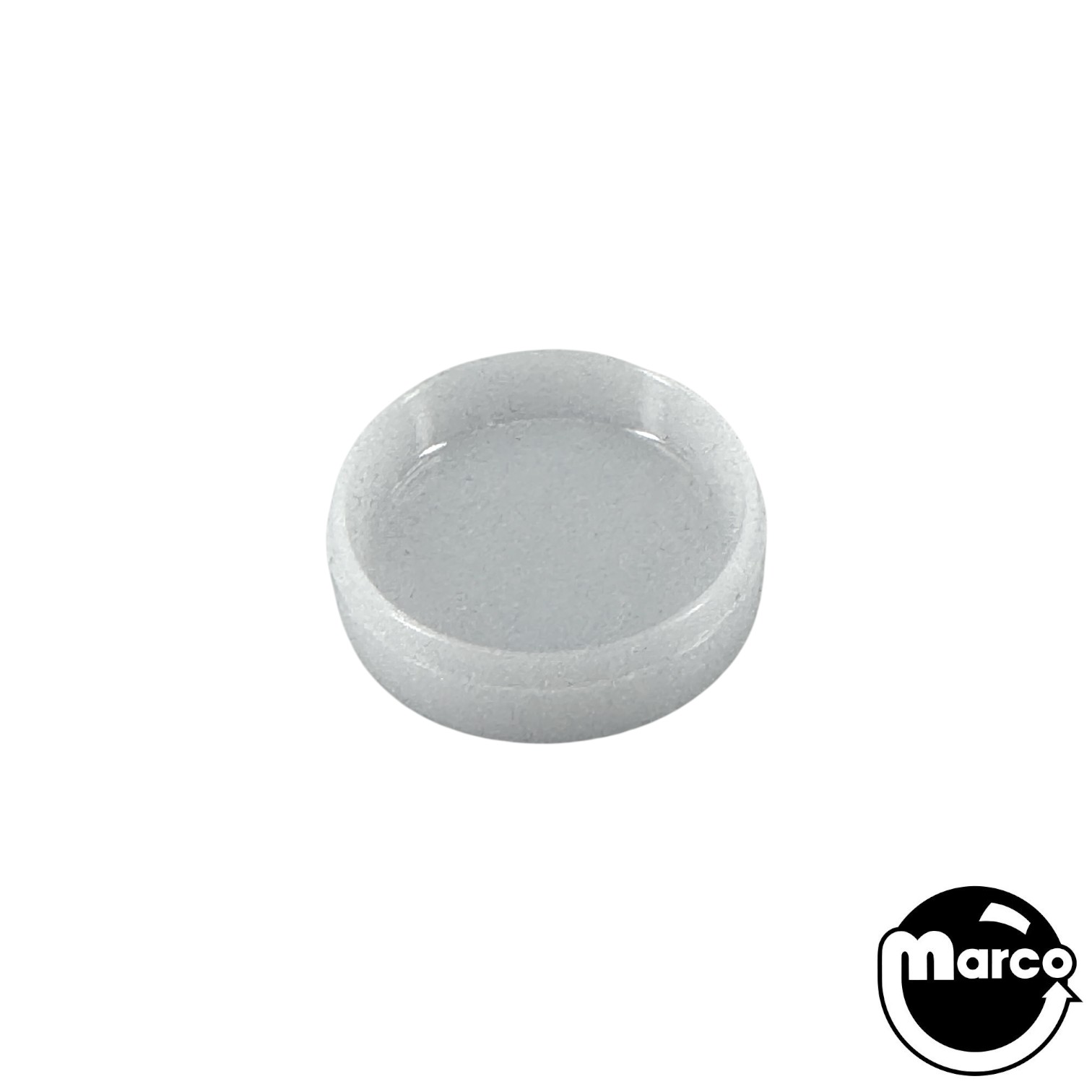 Insert - round 7/8 inch opaque white plain