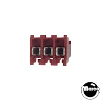 Connector - IDC red 3r mt end 22/156