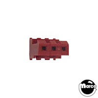 Connector - IDC red 3r mt end 22/156