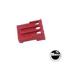 Connector - IDC red 3r mt/thru 22/156