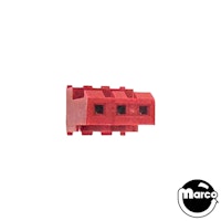 Connector - IDC red 3r mt/thru 22/156