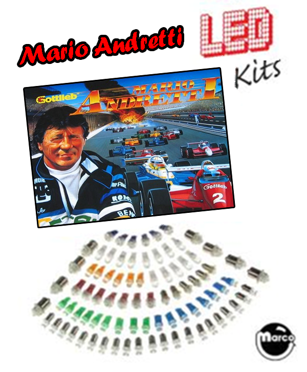 MARIO ANDRETTI (Gottlieb) LED Kit