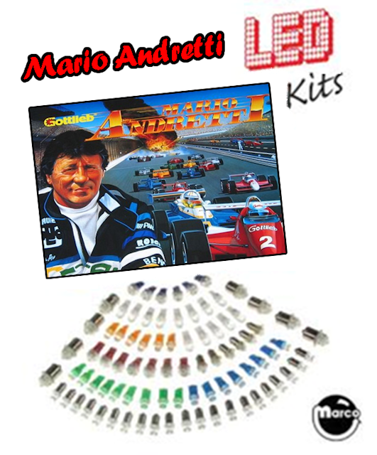 MARIO ANDRETTI (Gottlieb) LED Kit