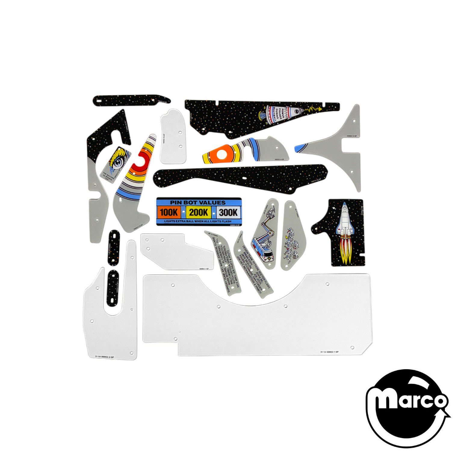 THE MACHINE: BRIDE OF PINBOT (Williams) Easy Break Plastic Set