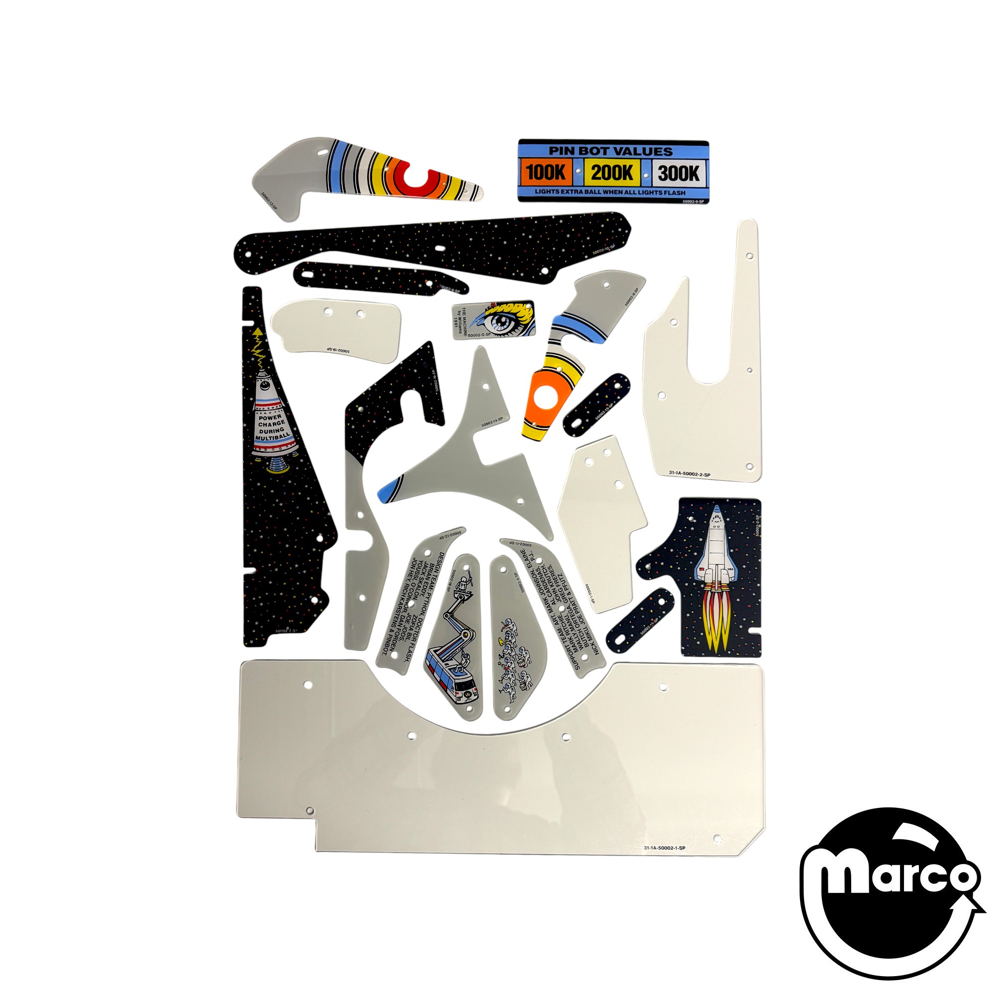 THE MACHINE: BRIDE OF PINBOT (Williams) Easy Break Plastic Set